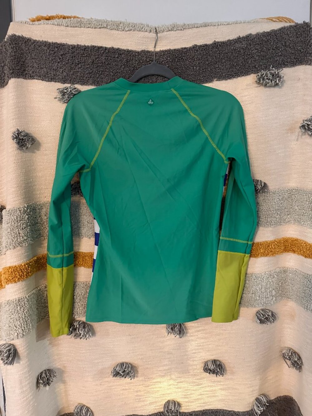prAna Women's Lorelei Long-Sleeve Colorblock Striped Rash Guard - Picture 4 of 5